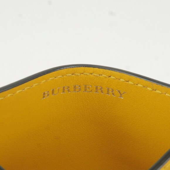 Burberry PVC Leather Graffiti Pattern Card Case Yellow Used - Picture 9 of 11